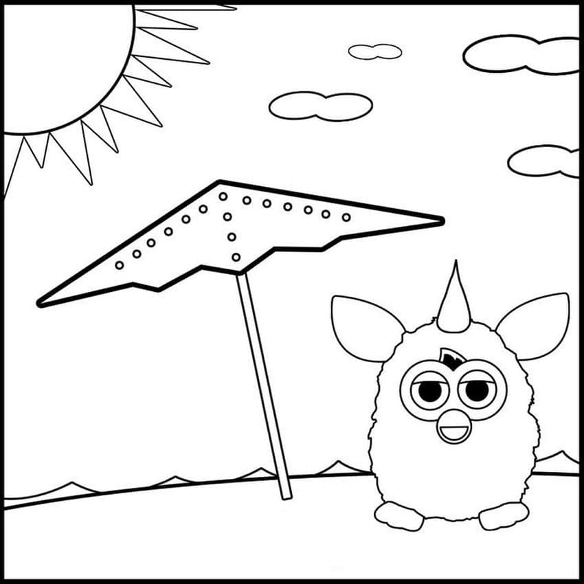 Coloriage Petit Furby