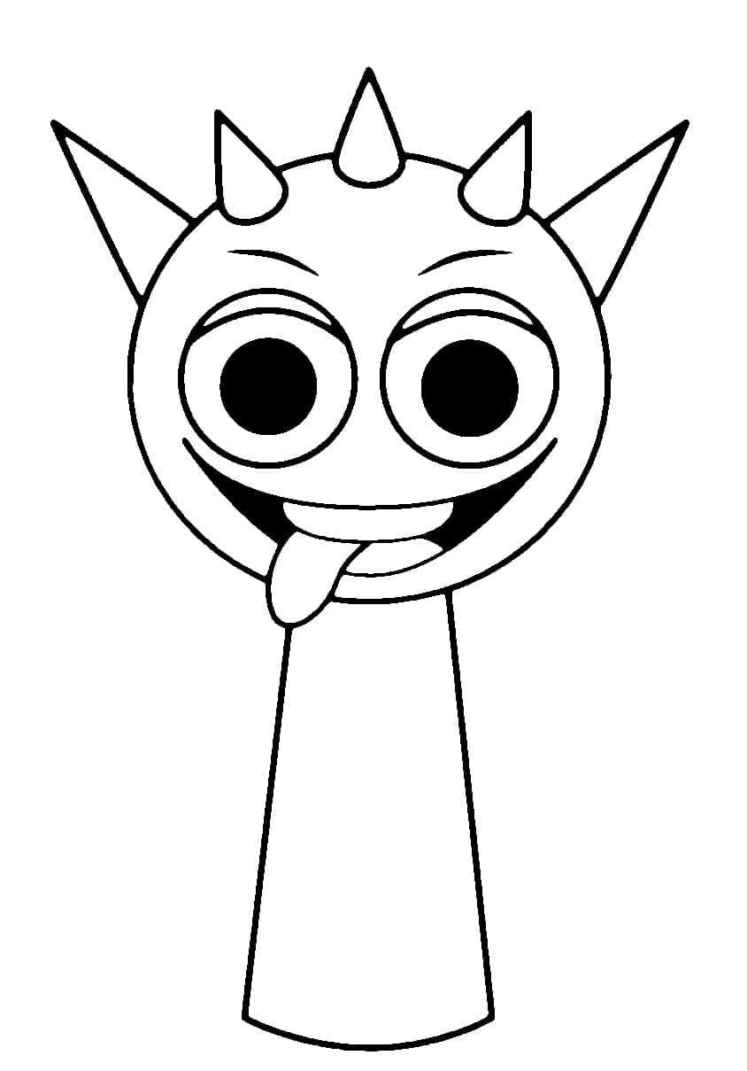 Raddy de Sprunki Incredibox coloring page