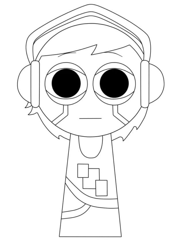 Sprunki Incredibox Gratuit coloring page