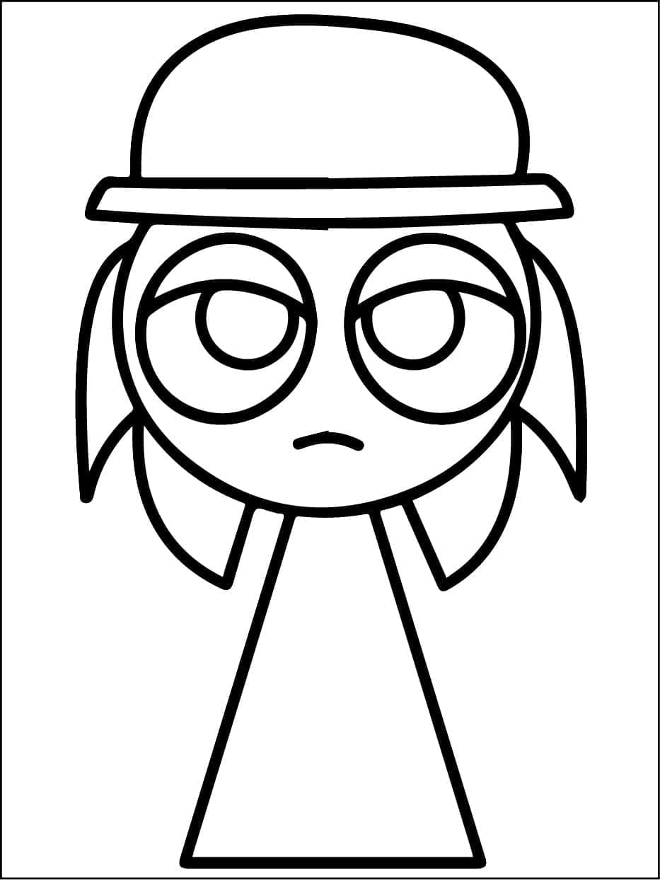 Tunner Sprunki Incredibox coloring page