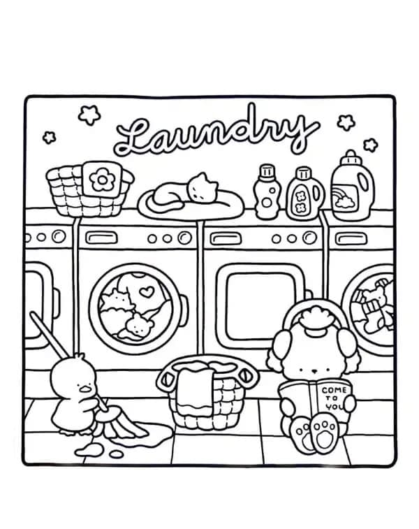 Coloriage Cozy Friends 2