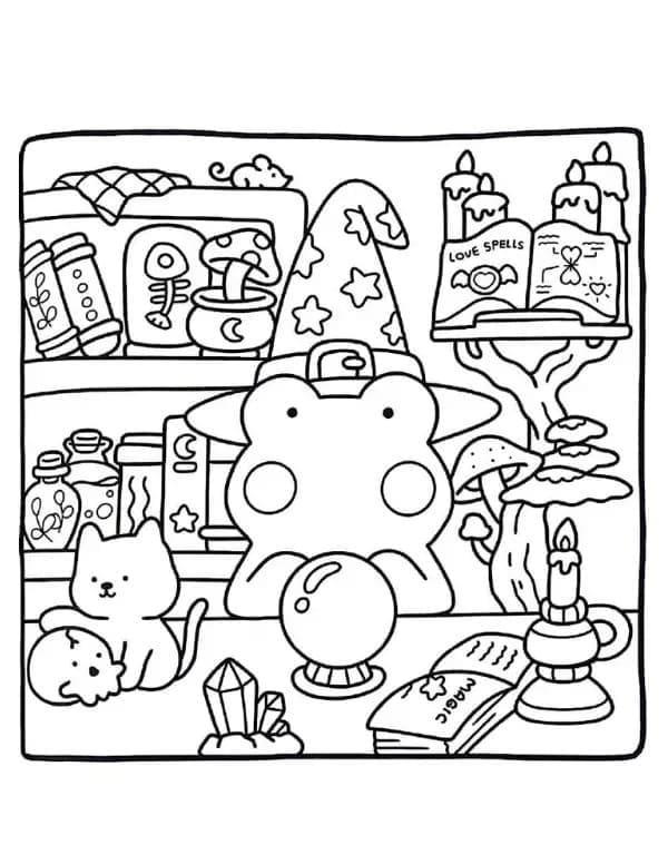 Coloriage Cozy Friends Pour les Enfants de 4 Ans