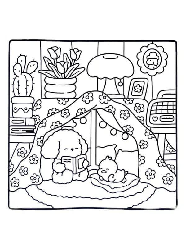 Coloriage Dessin de Cozy Friends Gratuit