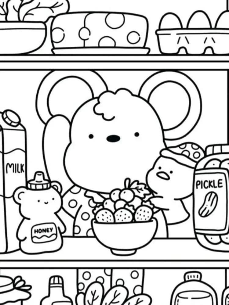 Coloriage Dessin Gratuit de Cozy Friends