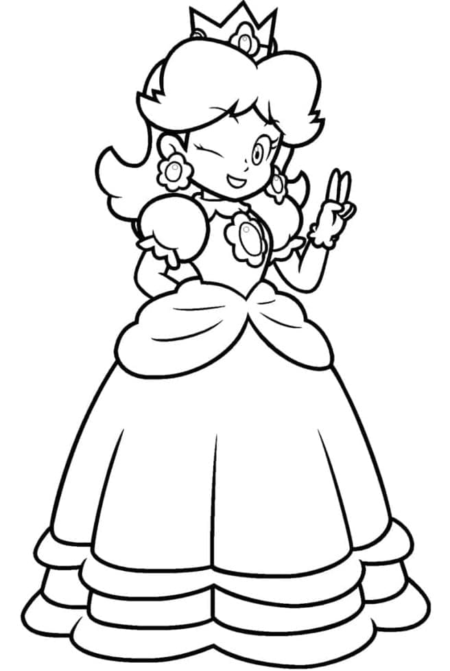 Coloriage Jolie Princesse Daisy