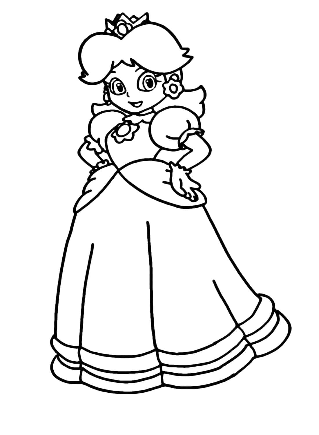 Coloriage Princesse Daisy Gratuit