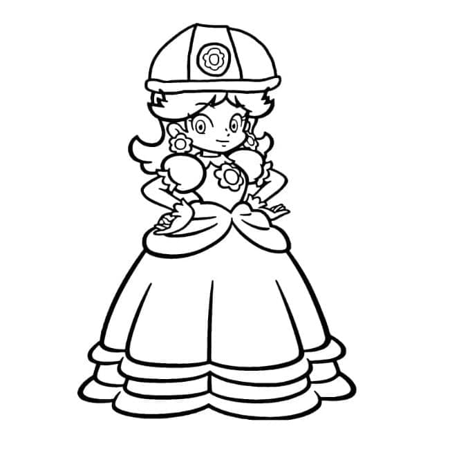 Coloriage Princesse Daisy Pour les Enfants