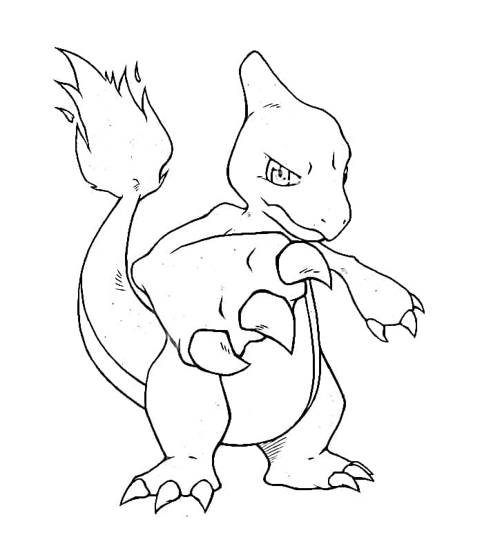 Coloriage Reptincel dans Pokemon