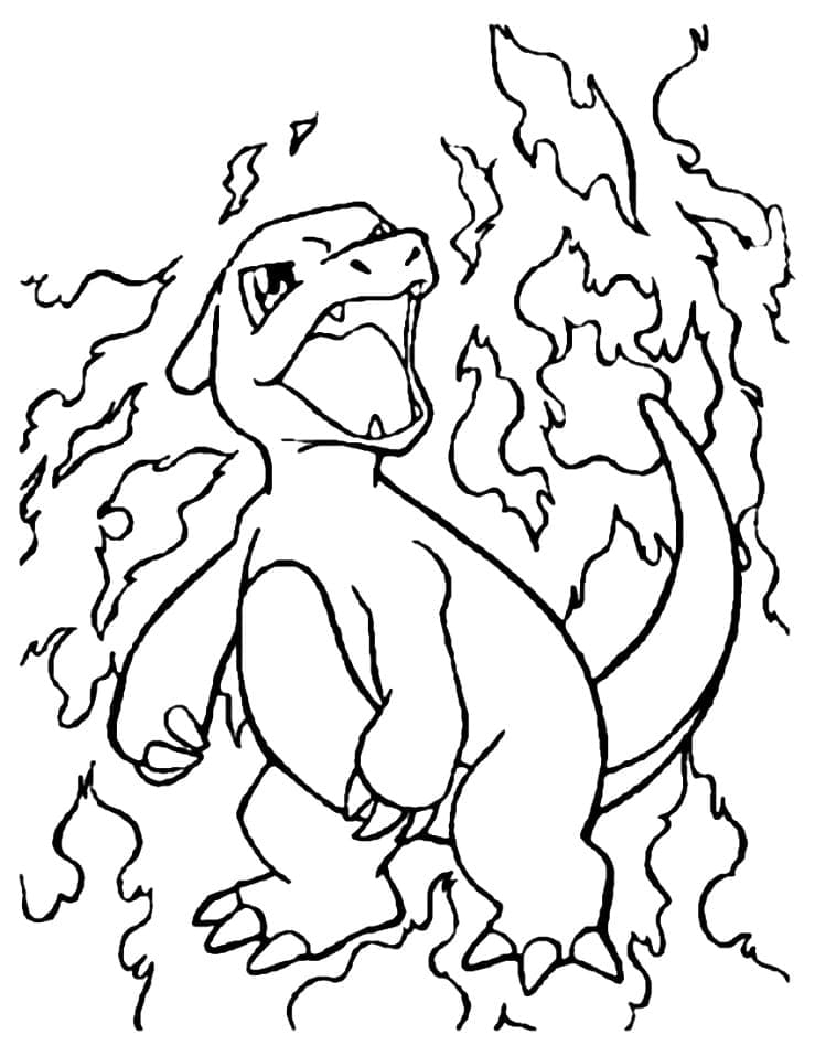 Coloriage Reptincel de Pokemon