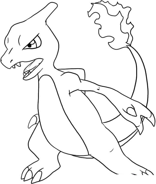 Coloriage Reptincel Pokemon