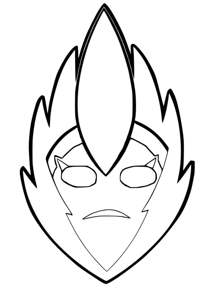 Un masque africain coloring page