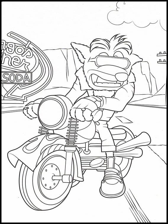 Coloriage Crash Bandicoot 1