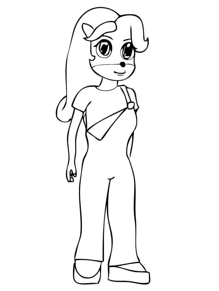 Coloriage Crash Bandicoot Pour les Enfants de 6 Ans