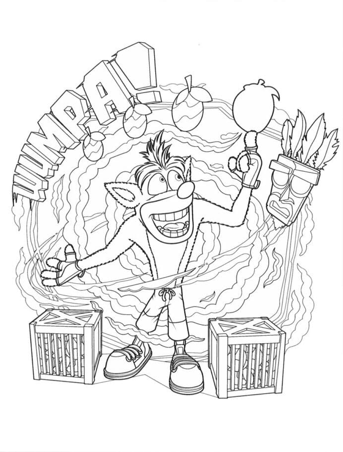 Coloriage Crash Bandicoot