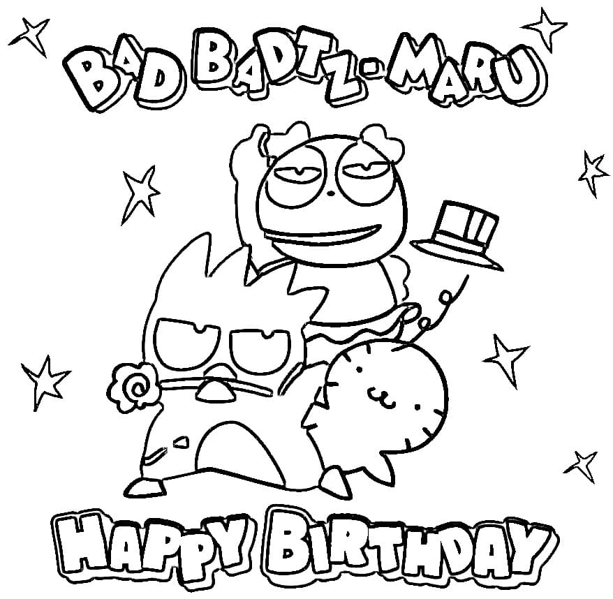 Coloriage Badtz Maru de Sanrio