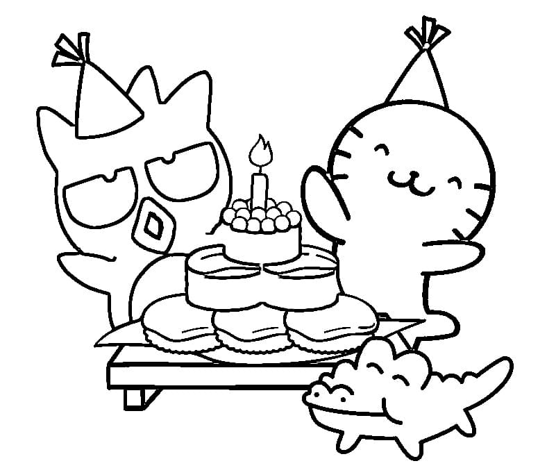 Coloriage Badtz Maru Gratuit Pour les Enfants