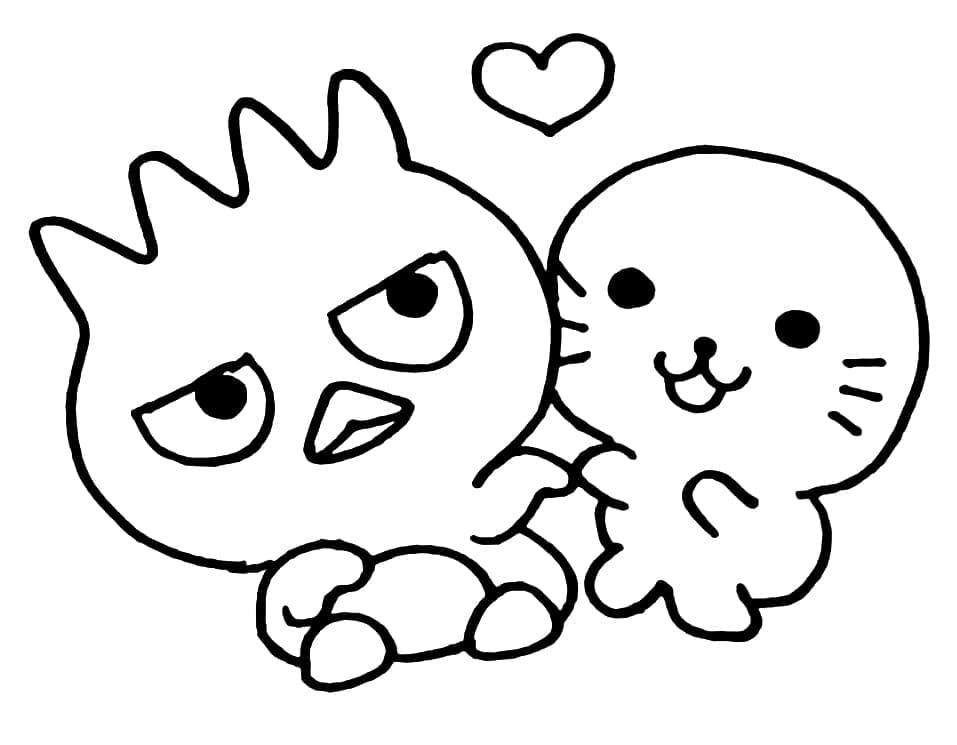 Coloriage Badtz Maru Mignon