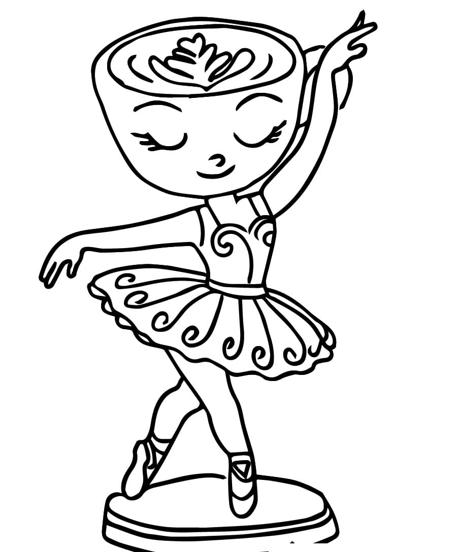 Coloriage Ballerina Cappuccina Brainrot