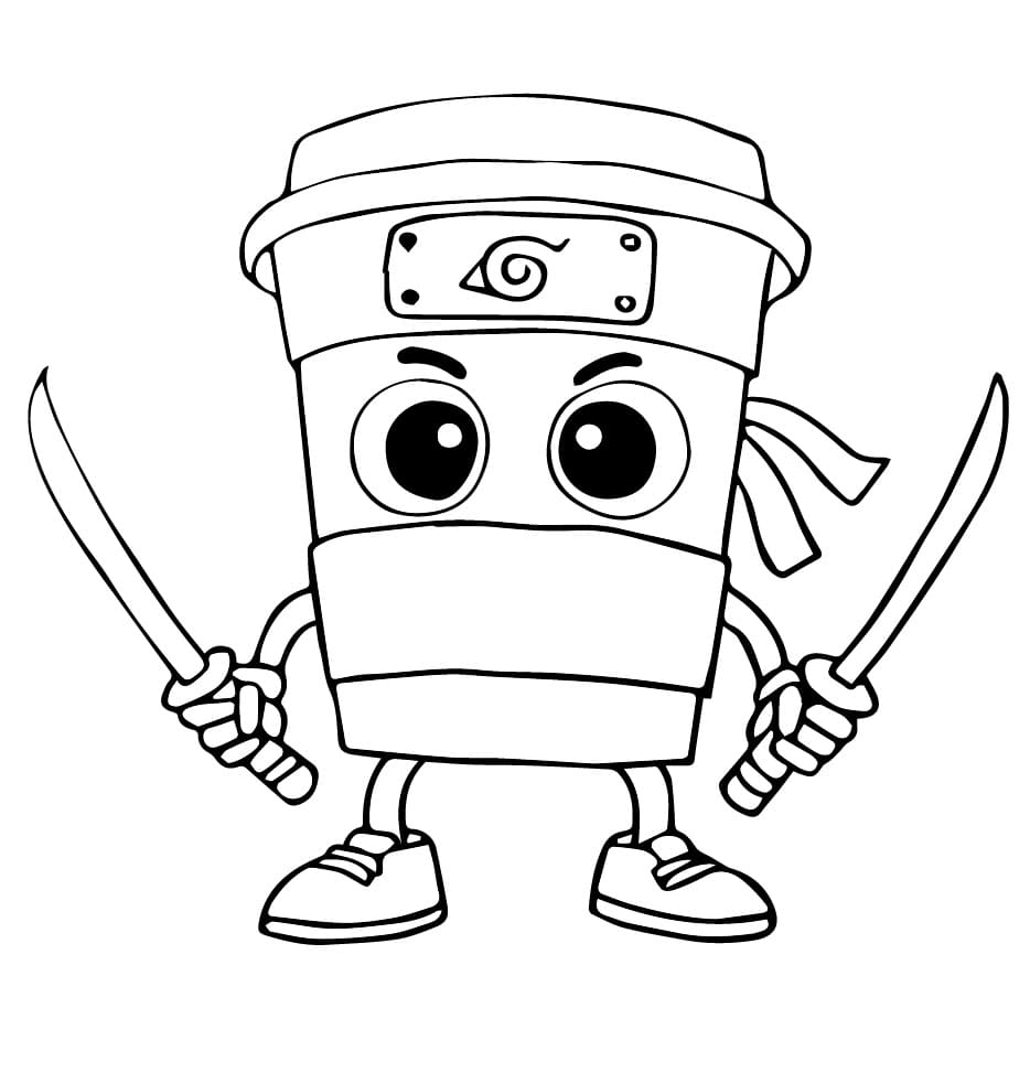 Coloriage Capuchino Assassino Brainrot Italien