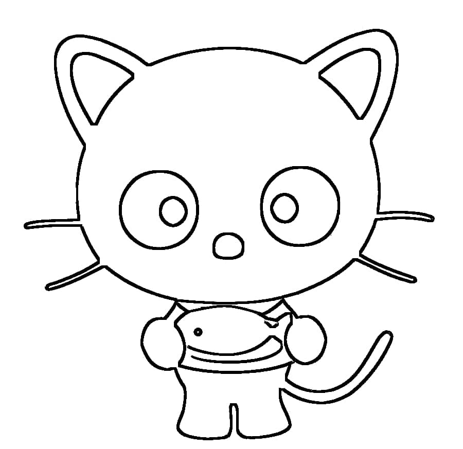 Coloriage Chococat Facile