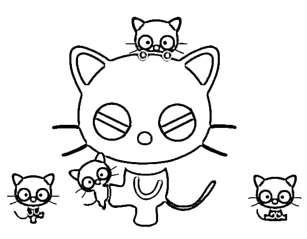 Coloriage Chococat Gratuit Pour les Enfants