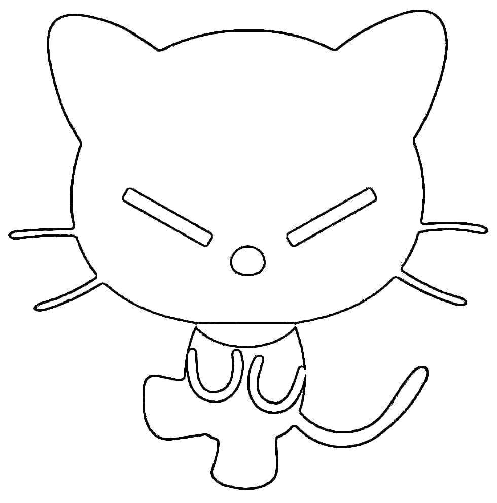 Coloriage Chococat Imprimable Gratuit