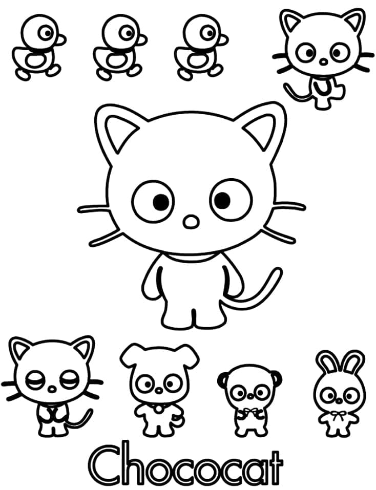 Coloriage Chococat Pour les Enfants
