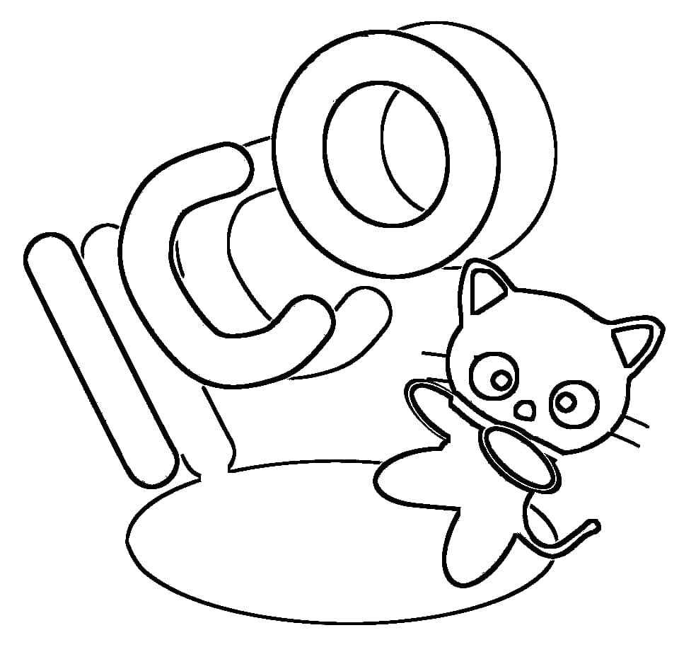 Coloriage Chococat Sanrio