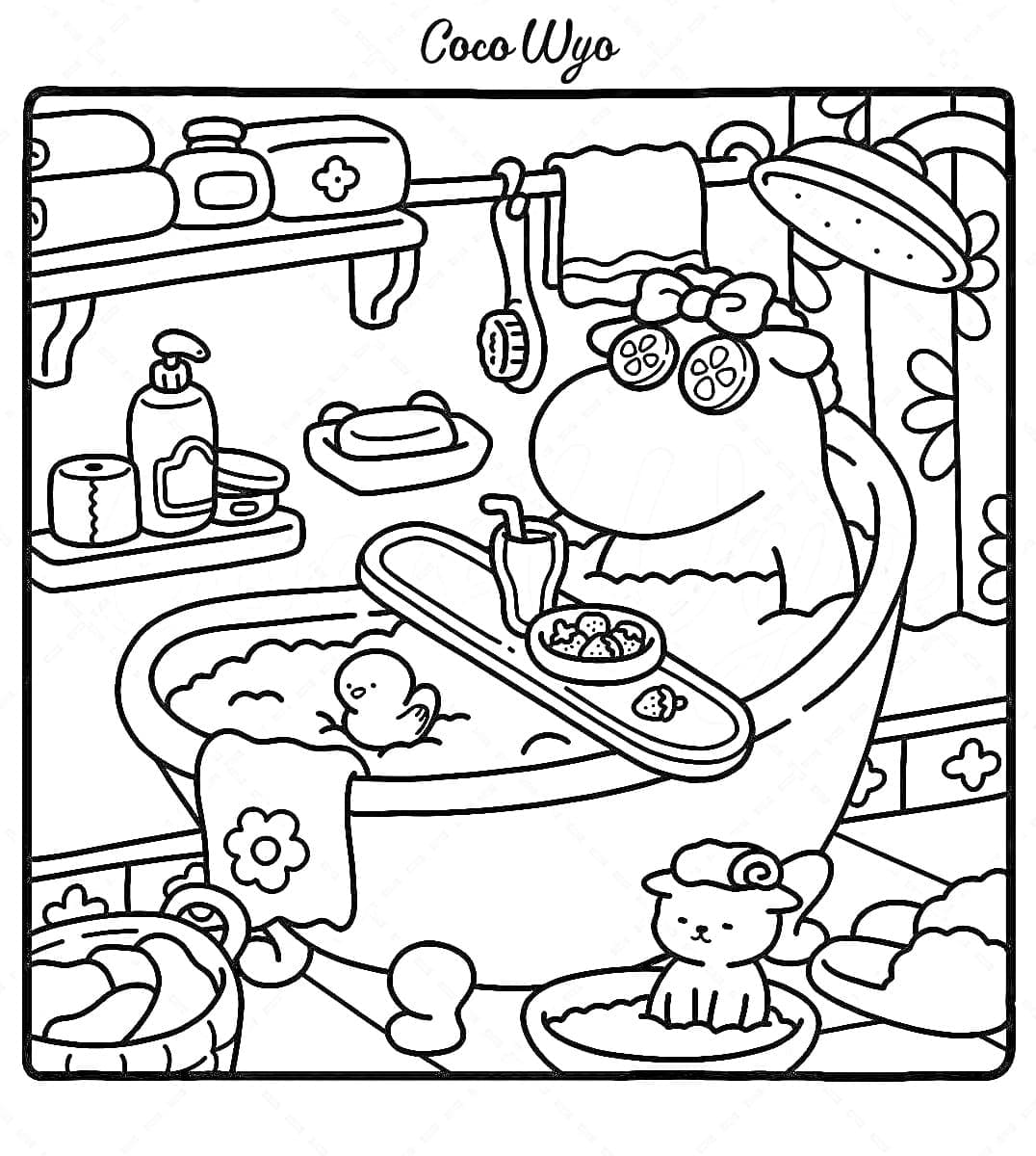Coloriage Coco Wyo Imprimable Gratuit