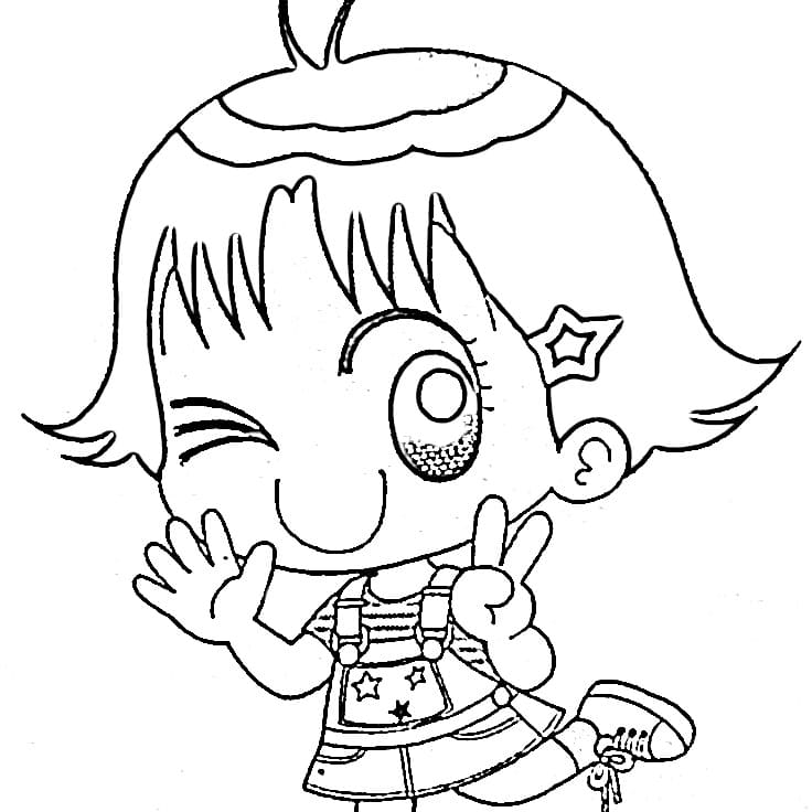 Coloriage Dessin de Kocchi Muite Miiko Gratuit