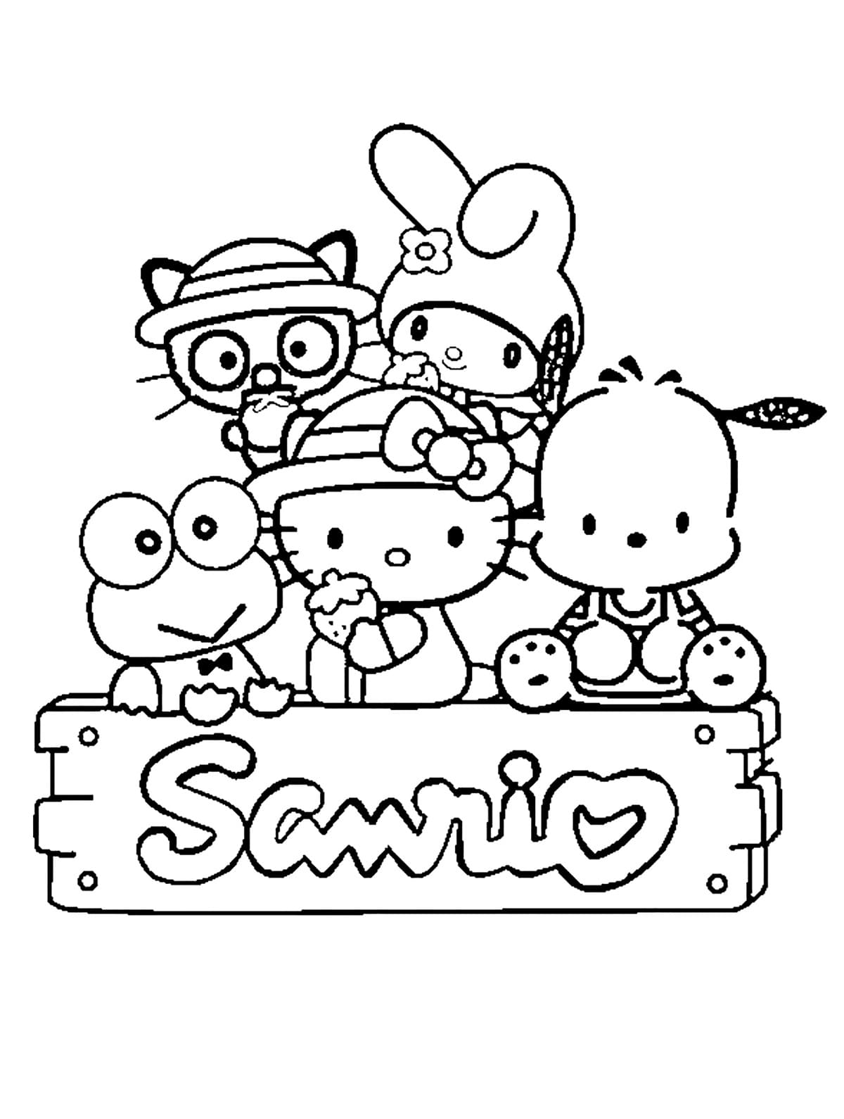 Coloriage Dessin de Sanrio Gratuit