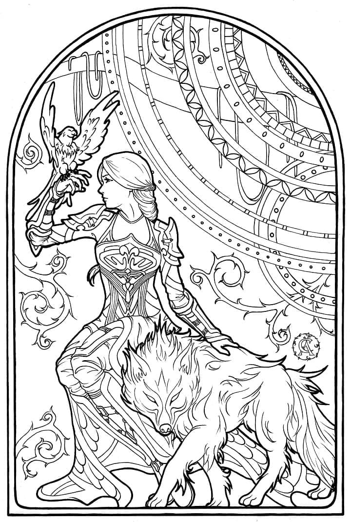 Coloriage Dessin de Tarot Gratuit