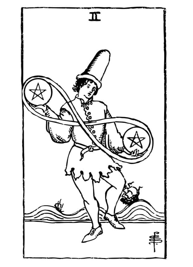 Coloriage Dessin de Tarot