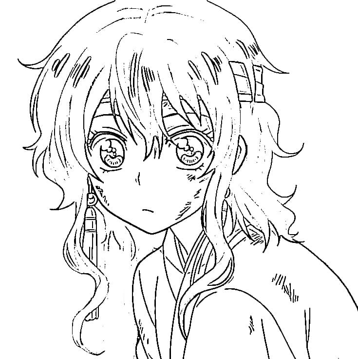 Coloriage Dessin Gratuit de Akatsuki no Yona