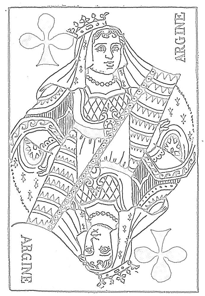 Coloriage Carte de Tarot