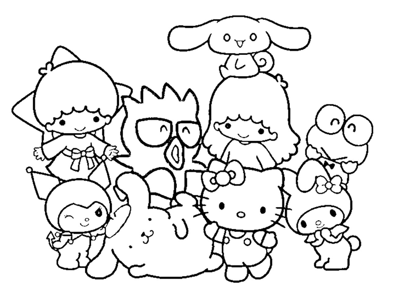 Coloriage Dessin Gratuit de Sanrio