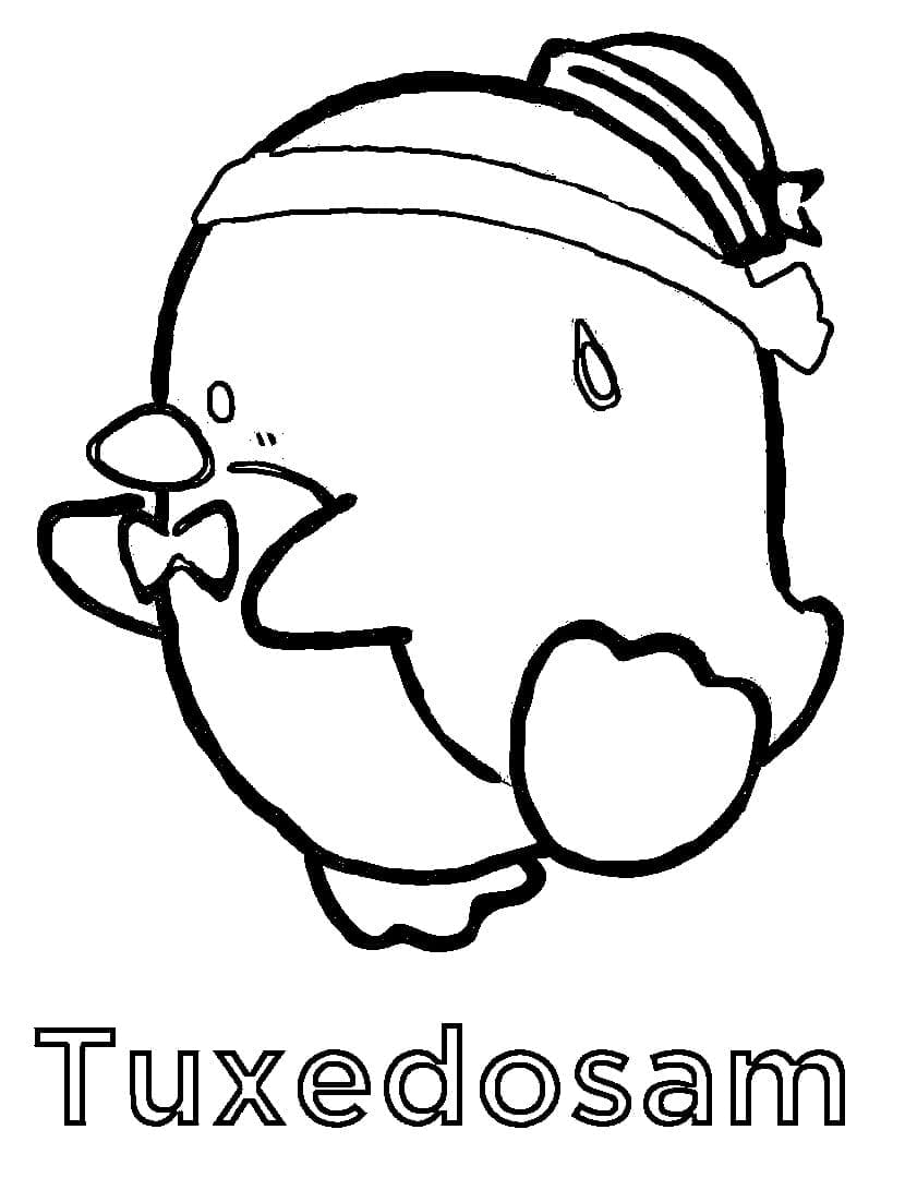 Coloriage Dessin Gratuit de Tuxedo Sam