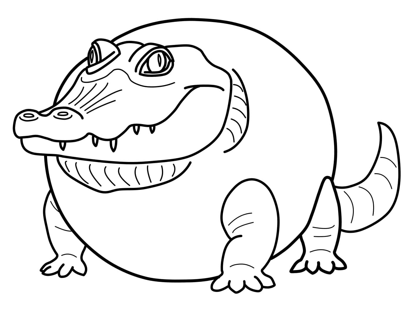 Coloriage Glorbo Fruttodrillo Brainrot Italien