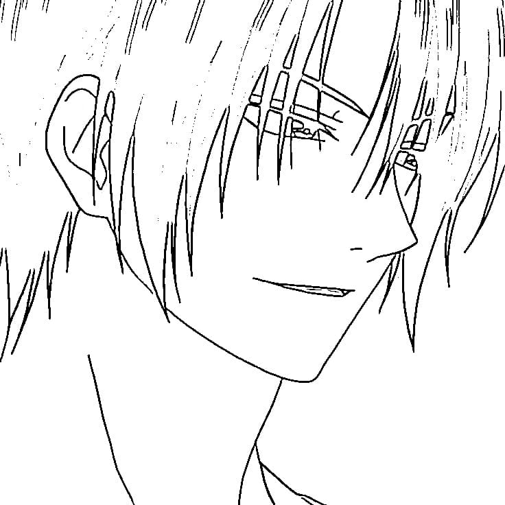 Coloriage Hak dans Akatsuki no Yona