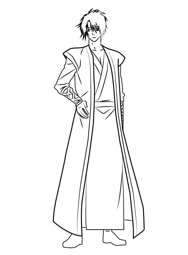 Coloriage Hak Son de Akatsuki no Yona