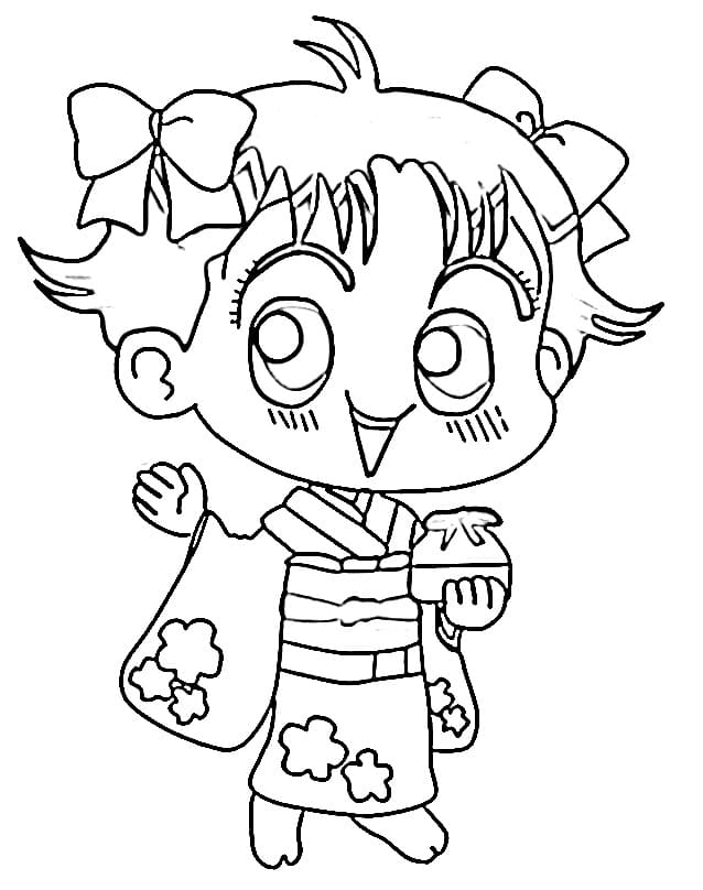 Coloriage Jolie Miiko