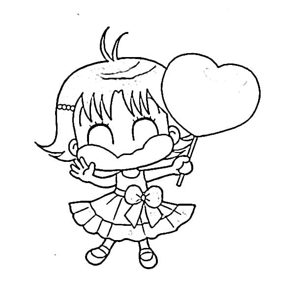 Coloriage Kocchi Muite Miiko Gratuit Pour les Enfants