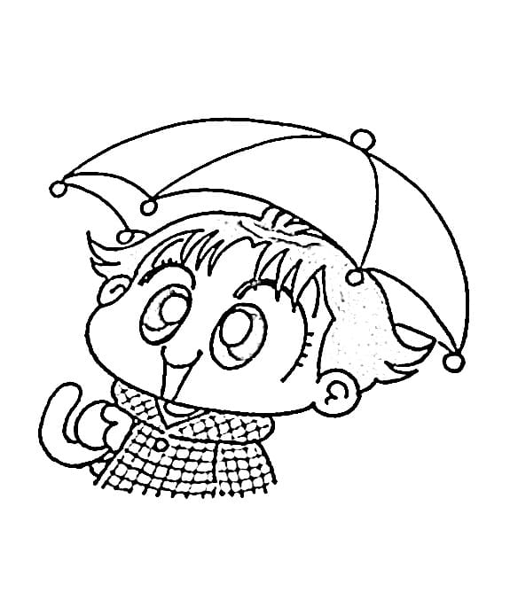 Coloriage Kocchi Muite Miiko Imprimable Gratuit Pour les Enfants