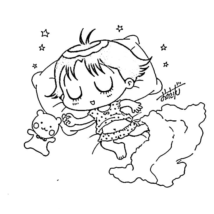 Coloriage Kocchi Muite Miiko Imprimable Pour les Enfants