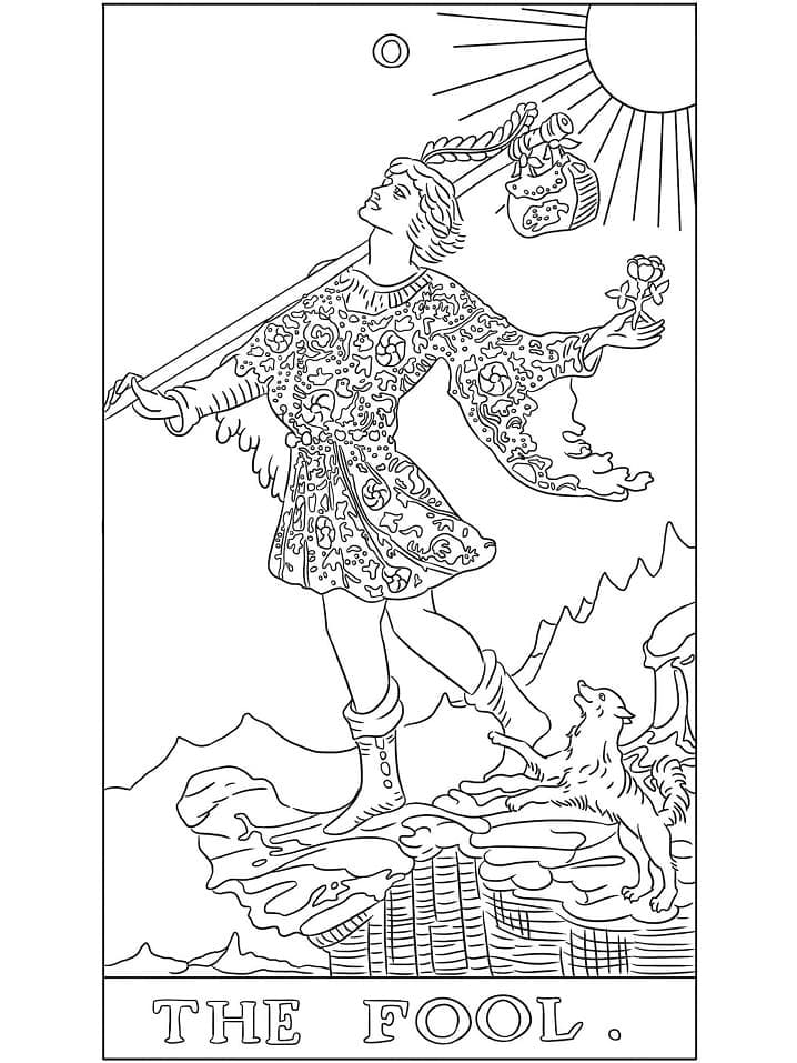 Coloriage Le Mat Tarot