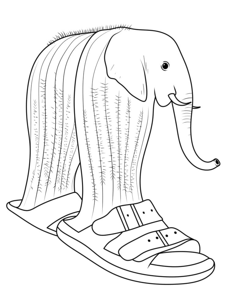 Coloriage Lirilì Larilà Brainrot Italien