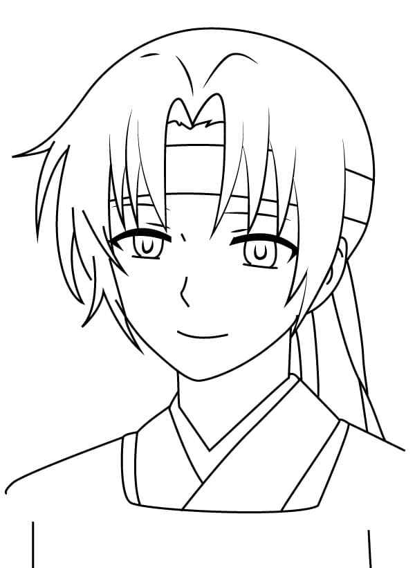 Coloriage Min-soo de Akatsuki no Yona
