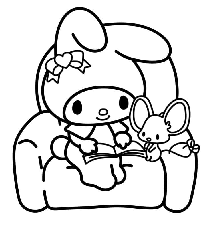 Coloriage My Melody et Flat