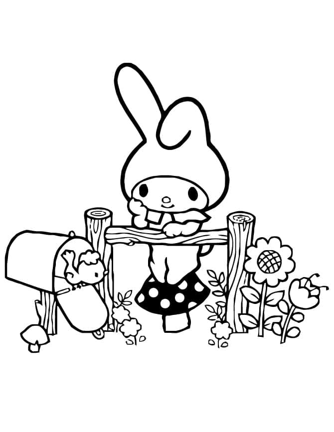 Coloriage My Melody et Tori