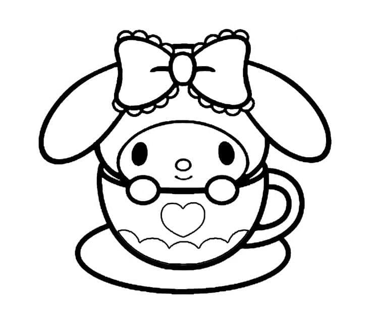 Coloriage My Melody Joyeuse